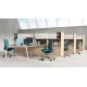 Narbutas Round Bench Desking with Storage